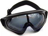 Skibril - Snowboardbril - UV Beschermend - Verstelbare Ski/Snowboard bril - Unisex - Grijs glas