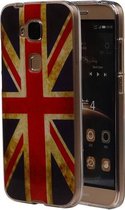 Britse Vlag TPU Cover Case voor Huawei G8 Cover