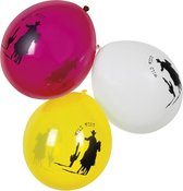 48 stuks: Set 6 Ballonnen - Wilde Westen - assorti - 25cm