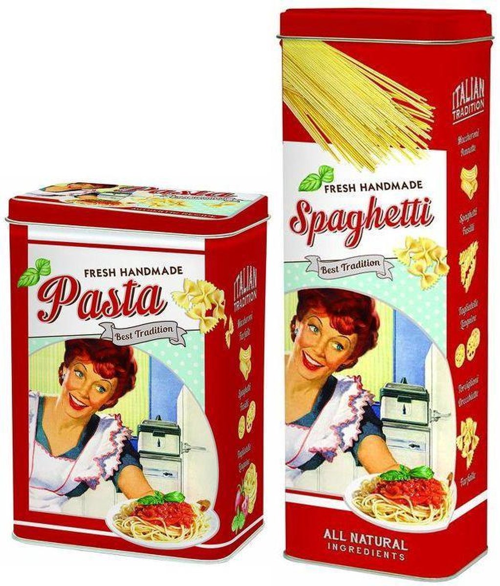droogte rechter Resultaat Pasta en Spaghetti Retro Voorraadbus | bol.com
