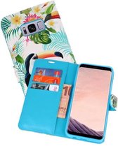 Bookstyle Hoesje voor Galaxy S8 Plus 3D Print Toekan