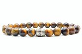 Beaddhism - Armband - Tiger - Guru - 8 mm - 19 cm