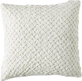 Riviera Maison Whimsical Weave Pillow Cover- Kussenhoes - 50x50 cm - White