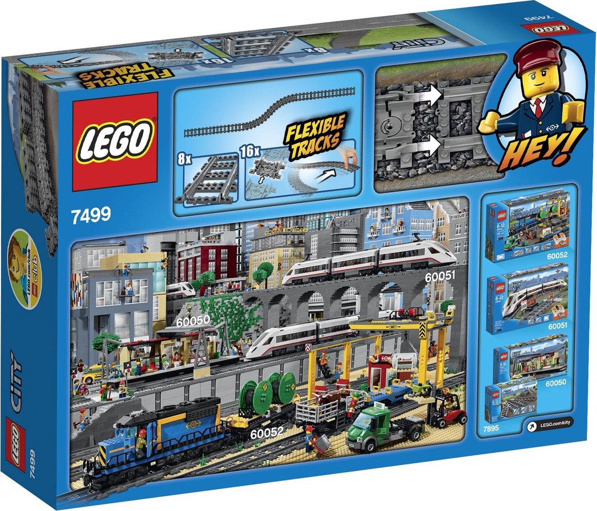 LEGO City Rails flexibles et droits - 7499