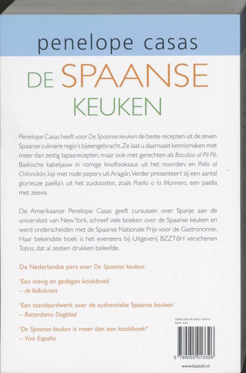 bol.com | De Spaanse Keuken, Penelope Casas | 9789055013326 | Boeken