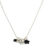 Heaven Eleven dames Ketting ballchain - - zwart sterren