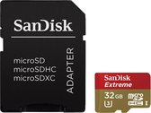 Sandisk Extreme Micro SD - 32 GB - Met Adapter
