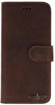 Galata Bookcase Huawei P20 echt leer antiek bruin hoesje
