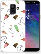 Geschikt voor Samsung Galaxy A6 (2018) TPU Hoesje Design IJsjes