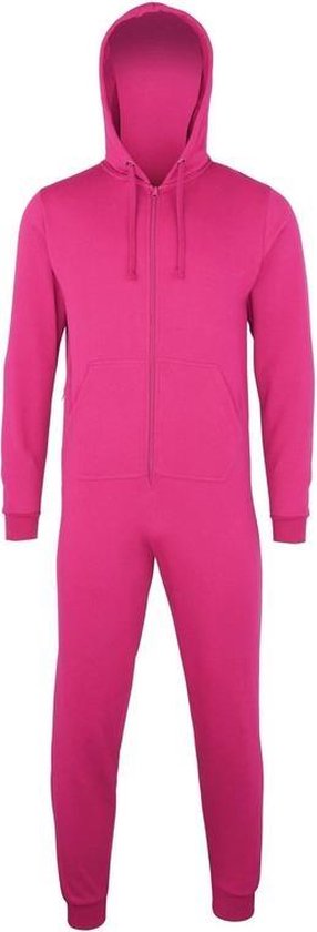 Mislukking Lichaam af hebben Warme onesie/jumpsuit fuchsia voor dames - huispakken volwassenen L/XL  (42/44- 52/56) | bol.com