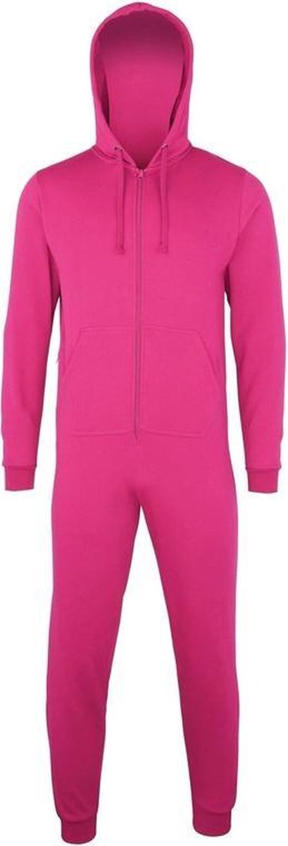 boom Van God Slaapkamer Warme onesie/jumpsuit fuchsia voor dames - huispakken volwassenen L/XL  (42/44- 52/56) | bol.com