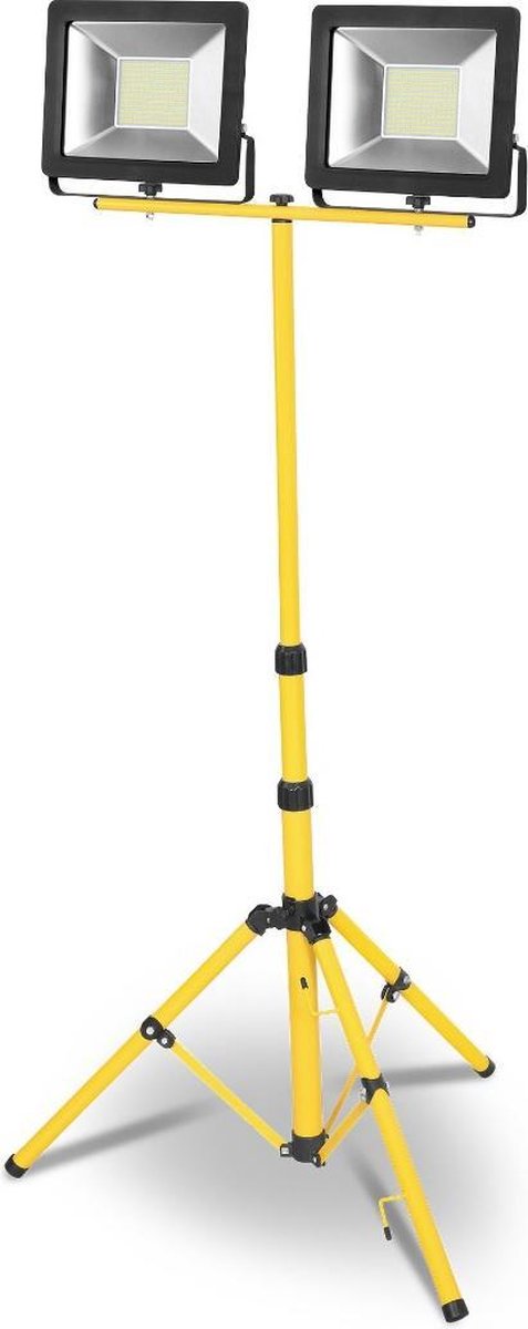 Dubbele LED schijnwerper met statief - IP65 - 2x 30W