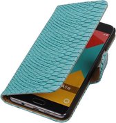 Turquoise Slang Booktype Samsung Galaxy A5 2016 Wallet Cover Hoesje