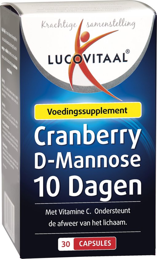 Lucovitaal Cranberry D-Mannose 10 Dagen Voedingssupplement - 30 capsules