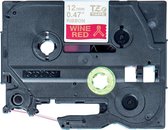 Brother TZE-RW34 labelprinter-tape Goud op rood
