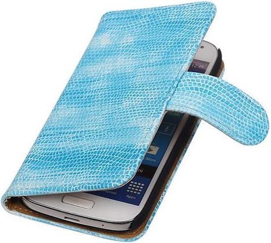 Omgekeerde Conserveermiddel gewelddadig Samsung Galaxy S4 mini - Bookstyle Hoesje - Mini Slang Turquoise - Case  Wallet Cover... | bol.com