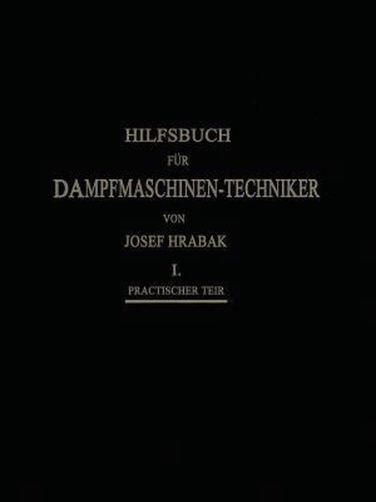 Hilfsbuch Für Dampfmaschinen-techniker - cover