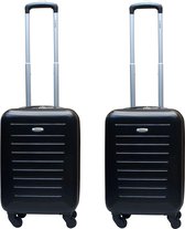 Benzi - Gemelos - 2 delige handbagage kofferset - 55 cm - zwart