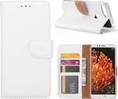 Xssive Hoesje voor Huawei Y6 2018 - Book Case - geschikt voor 3 pasjes - Wit