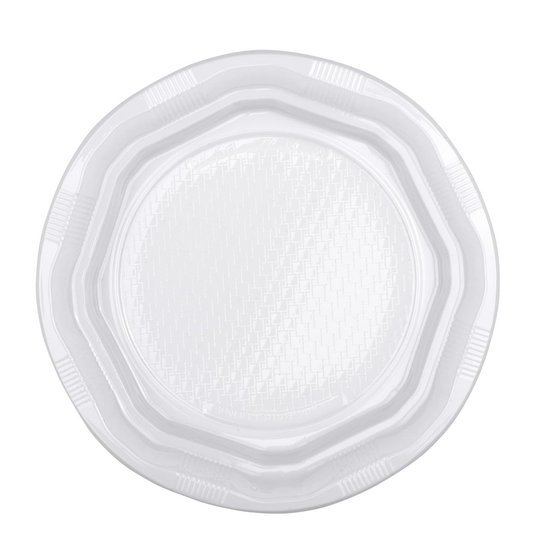 Duiker glans verzameling Wegwerp borden 22 cm wit (100 stuks) Plastic | bol.com