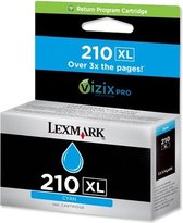 LEXMARK 210XL inktcartridge cyaan high capacity 1.600 pagina's 1-pack 210XL Returnprogram