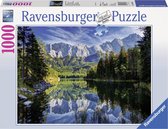 Ravensburger puzzel Eibsee Wettersteingebergte en Zugspitze - Legpuzzel - 1000 stukjes