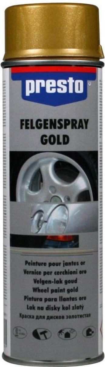 PRESTO velgenspray goud 500ML