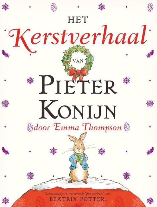 Cover van het boek 'Het kerstverhaal van Pieter Konijn' van Emma Thomson