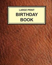 Large Print Birthday Book