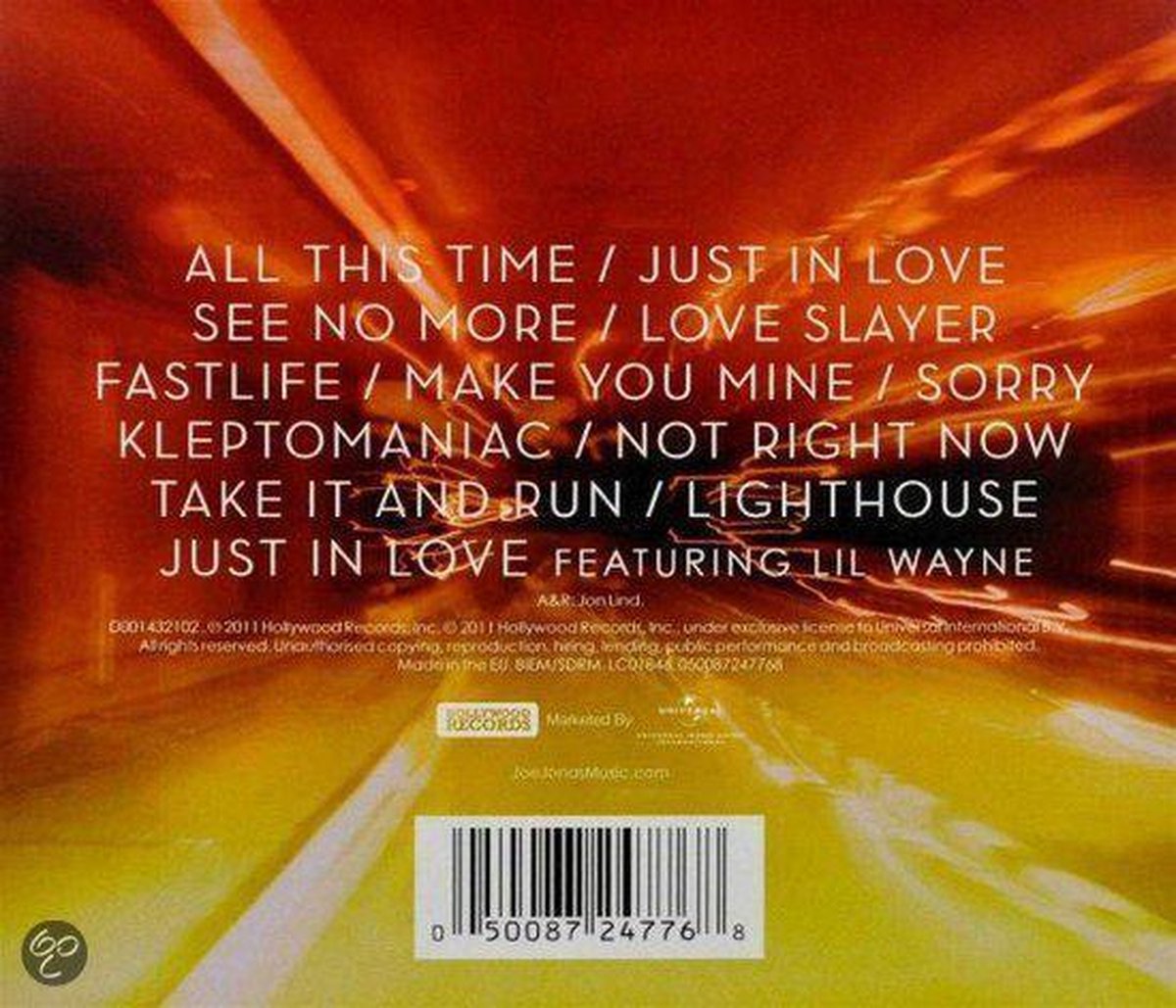 Fastlife, Joe Jonas CD (album) Muziek