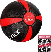 Gymstick Medicine Ball - Avec vidéos d'entraînement - 2 kg