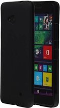 TPU Backcover Case Hoesjes voor Microsoft Lumia 430 Zwart