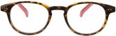 Icon Eyewear RCR003 Boston leesbril +2.00 - Demi montuur, rode poten