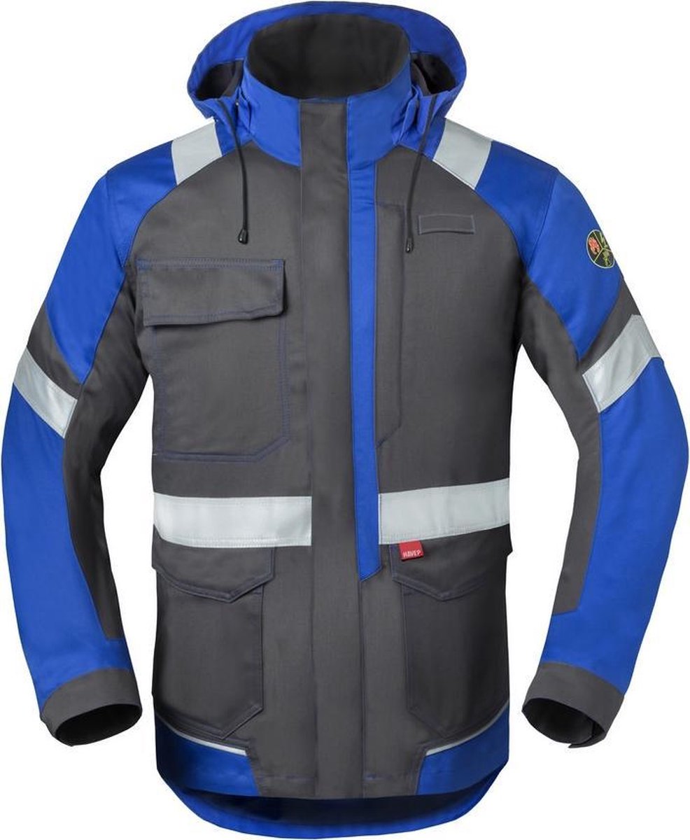 Havep 50188 Parka Charcoal Grijs/Korenblauw maat L