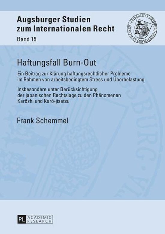 Augsburger Studien zum internationalen Recht 15 - Haftungsfa ... - cover