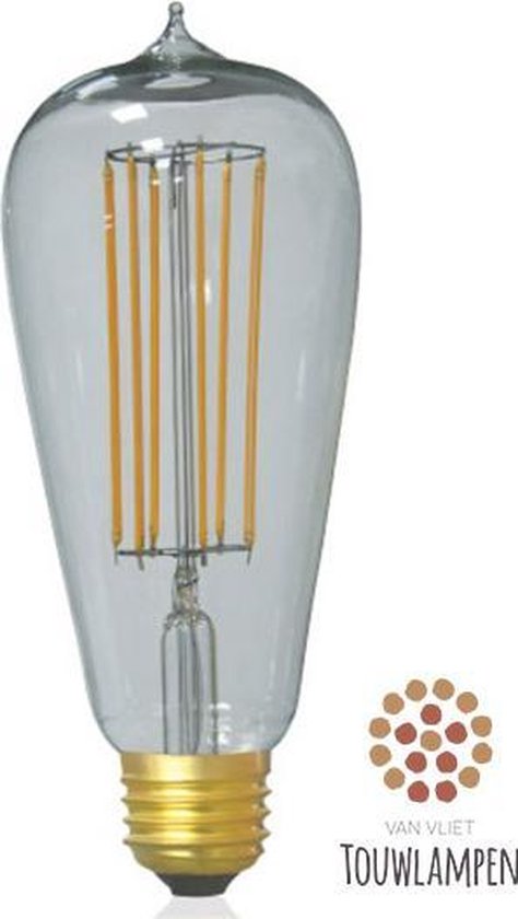 E27 Retro filament LED-bulb Edison lamp grote fitting | bol.com