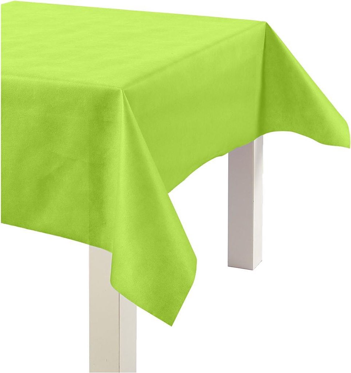 Tafelkleed van imitatiestof lime b: 125 cm 70 g/m2 10m