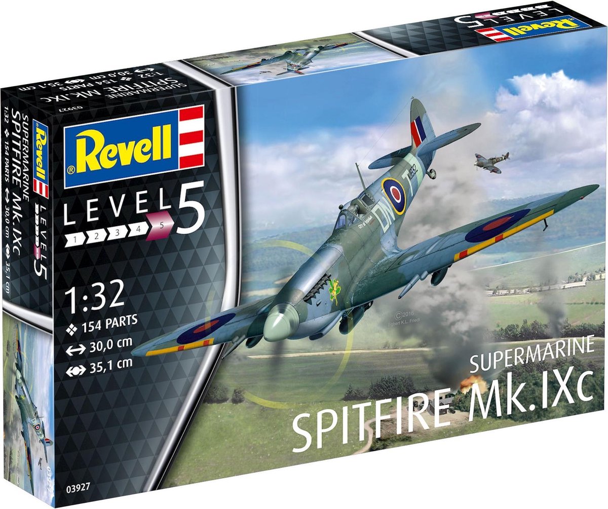 Revell Modelbouwpakket Vliegtuigen - 03927 Spitfire Mk.IXC Plastic - 1:32 - Modelbouw — afbeelding 7