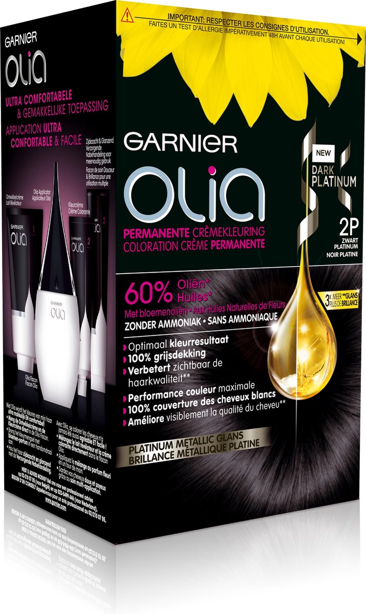 Garnier Olia 2p - Black Platinum - Hair Dye