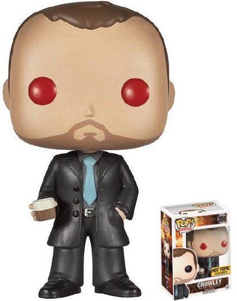Funko Pop! Television: Supernatural - Crowley #200 Red Eyes Hot Topic Exclusive [7/10]