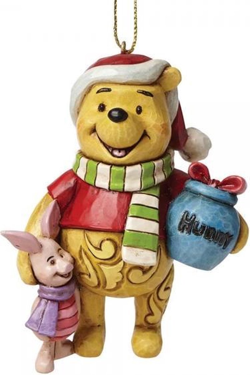 Disney Traditions Ornament Kersthanger Winnie &Piglet 9 cm - Disney Traditions (Jim Shore)