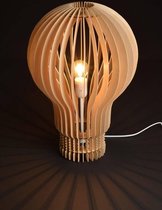 Tafellamp Designlamp - Ampoule hout - H 50 cm