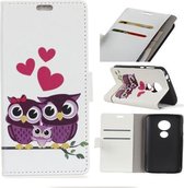 Love uiltjes agenda wallet case hoesje Motorola Moto G7 Play