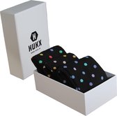 HUKX Sokken Naadloos Giftbox "Different Dots" 3 paar - Maat 41-46