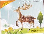 3D Puzzel Bouwpakket Hert - hout - gekleurd