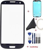 LCD touch glas geschikt voor Samsung Galaxy S3 SIII i9300 reparatie set Blauw