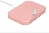 Base 10 Series Aluminium Charge Docking Stand Micro USB Port voor Smartphone - Rose goud