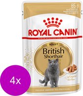 Royal Canin Fbn British Shorthair Adult Pouch - Nourriture pour chat - 4 x 12x85 g