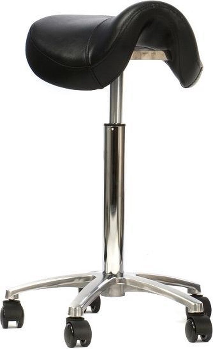 Novicum Esta zadelkruk kappersfiets - Zwart -Large gasveer zithoogte 57 tot 82cm - compact zadel - kapperskruk