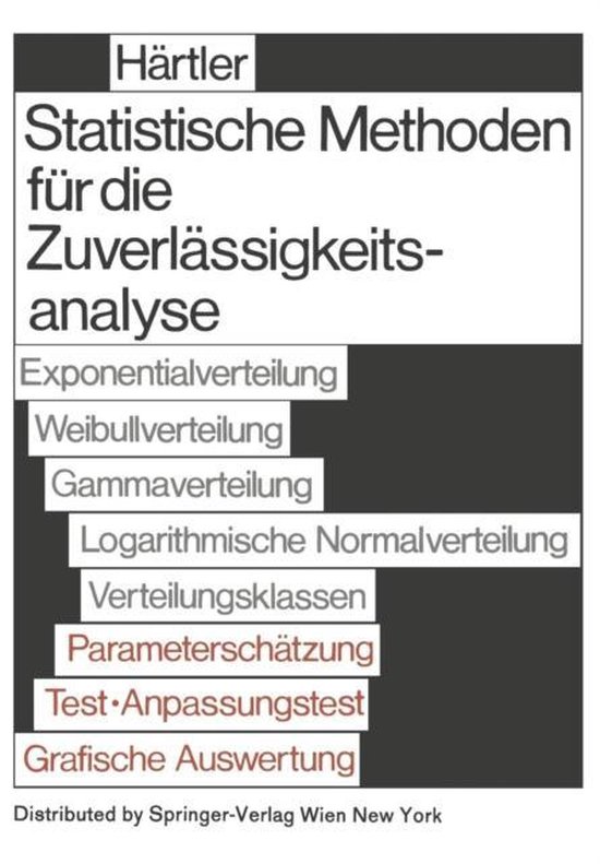 Statistische Methode Für Die Zuverlässigkeitsanalyse - cover